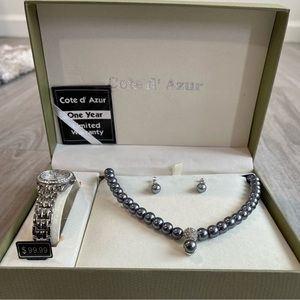 Cote d’ Azur Pearl & Watch Set